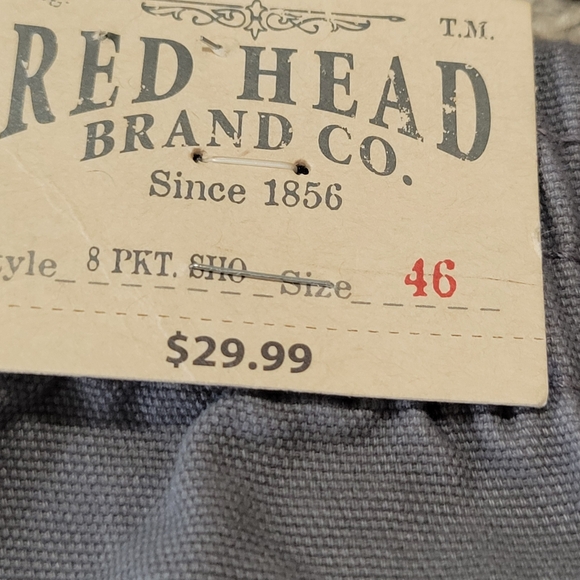 RedHead Mens Size 46 Gray Cargo Shorts NWT - Picture 3 of 8